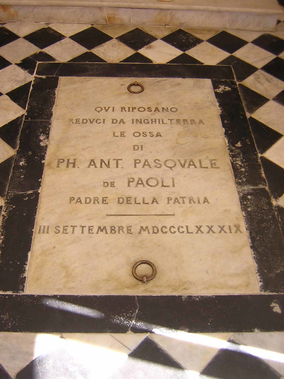 pasquale paoli tomb corsica photo