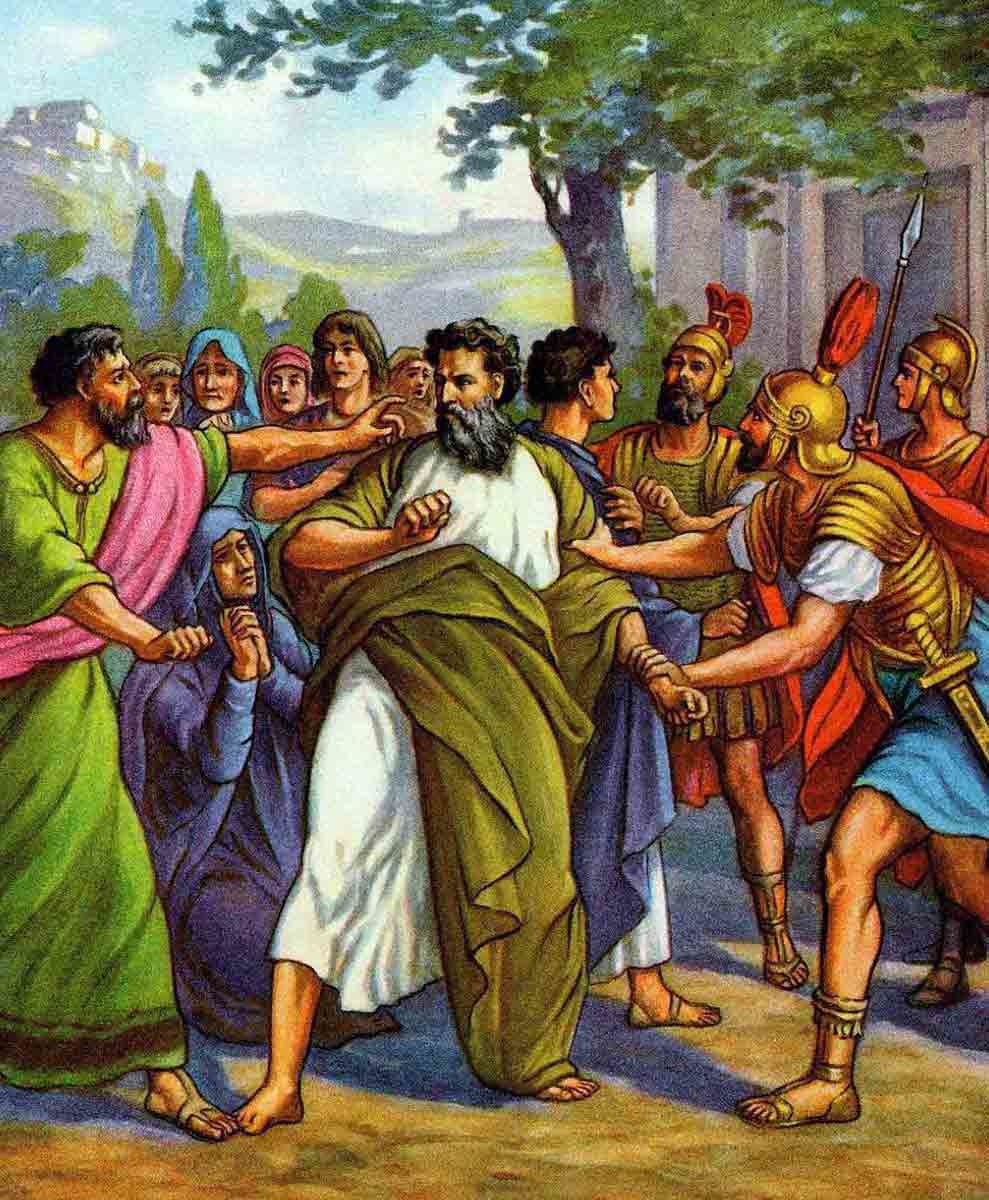 paul arrested illustration