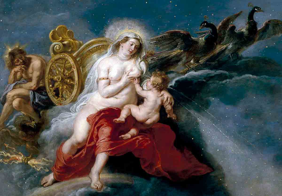 rubens birth milky way painting nemean lion