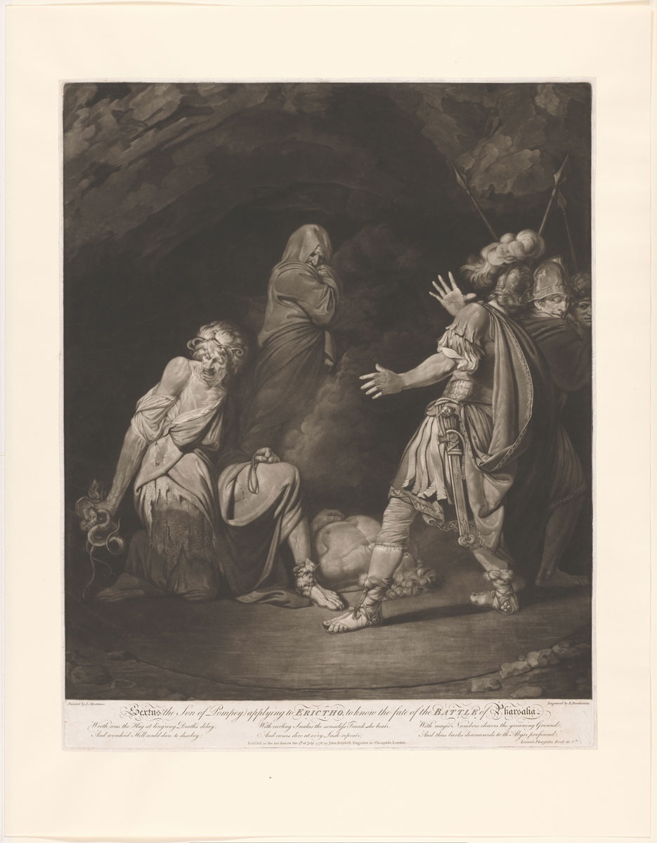 sextus pompeius consults erictho about the battle of pharsalus