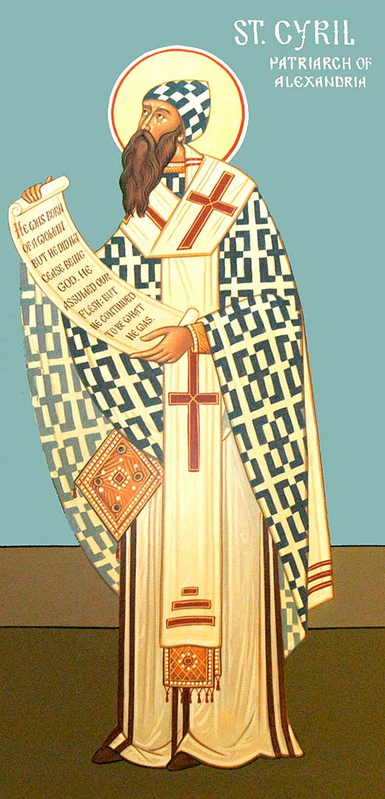 st cyril patriarch alexandria
