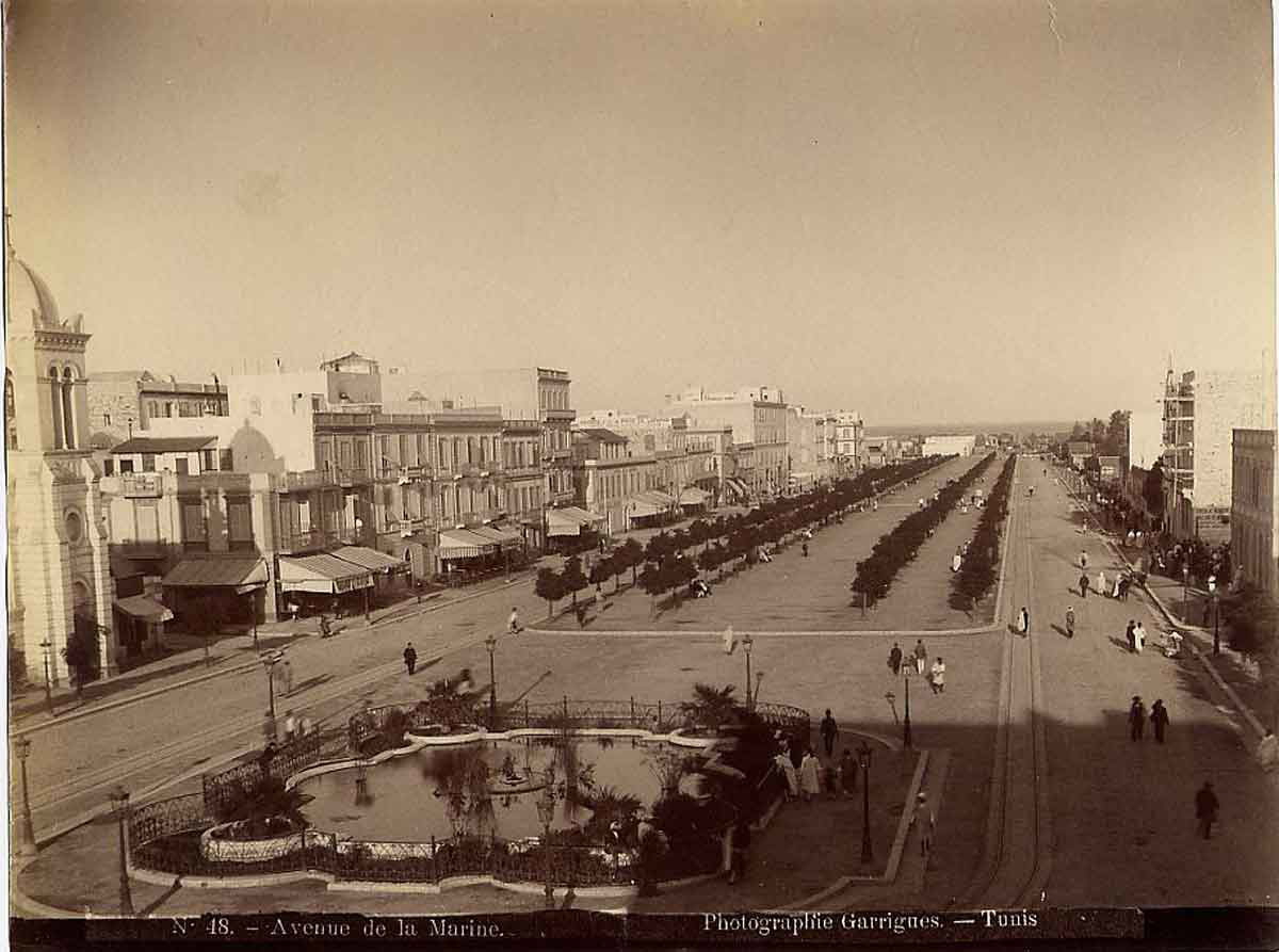 tunis french urban development avenue de la marine 1885