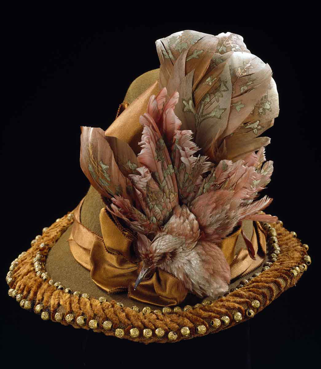 victorian bird hat
