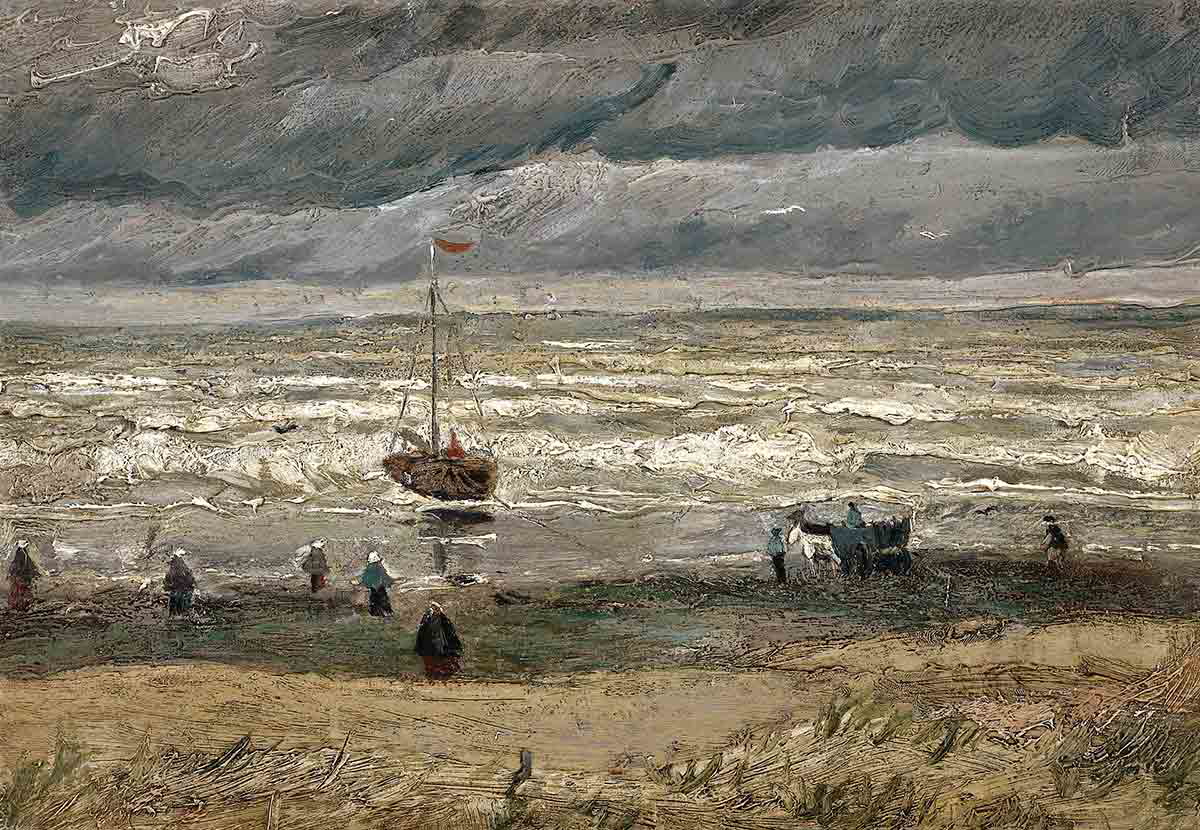 vincent van gogh view of sea painting