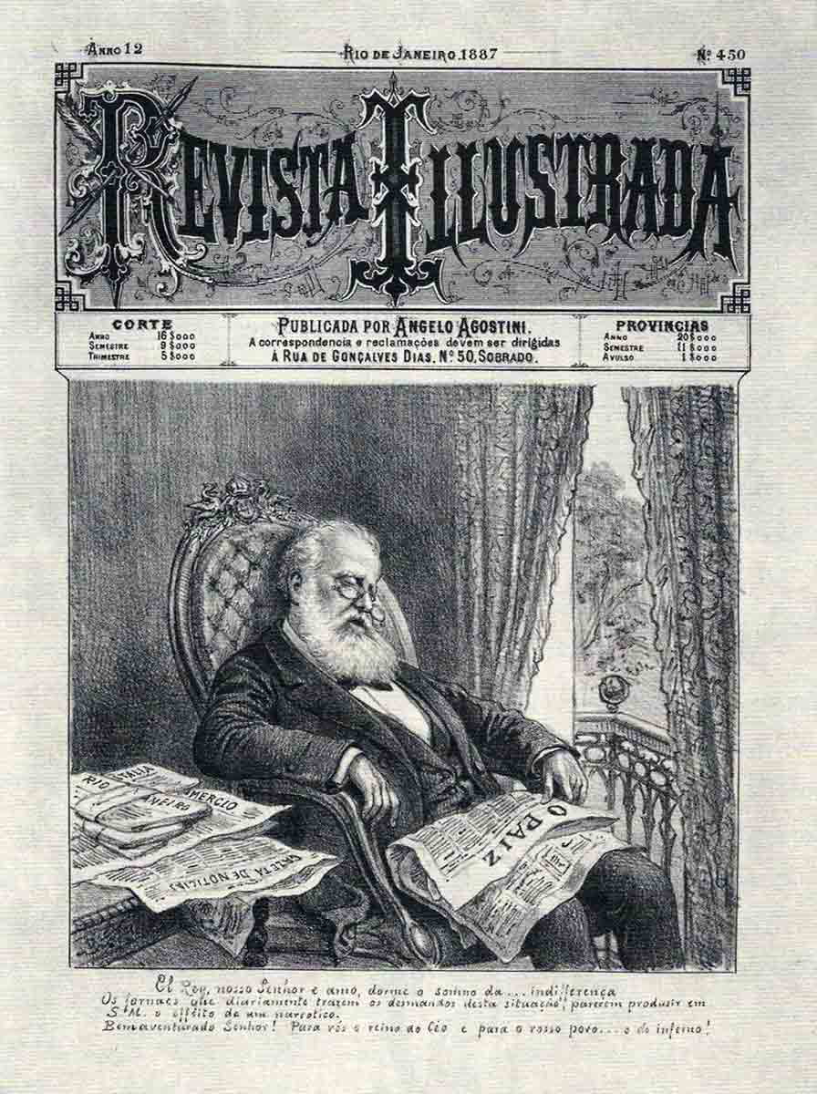 Emperor Pedro II Criticism 1887