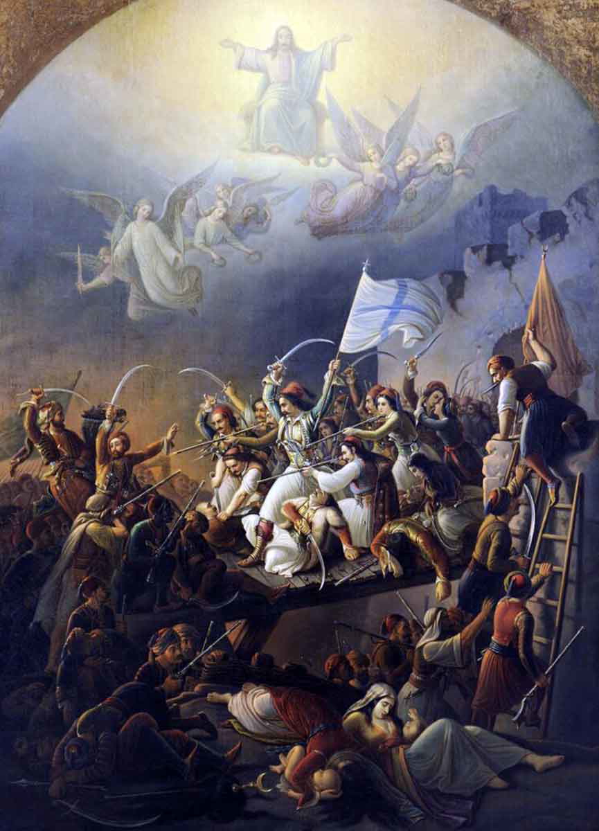 Exodus from Missolonghi Vryzakis 1853 National Gallery