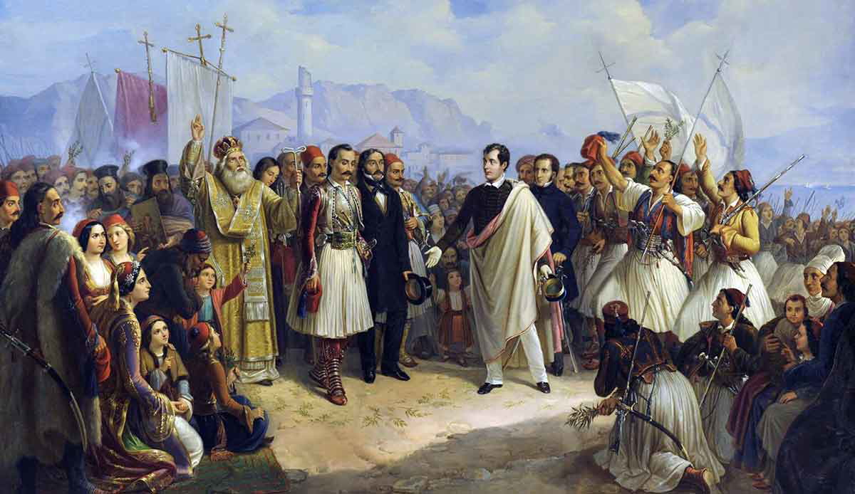 Reception Byron Missolonghi 1861 Vryzakis National Gallery