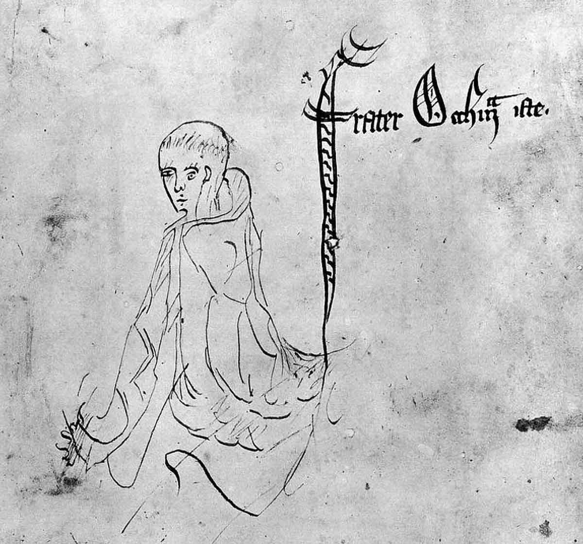 William Occam Sketch frater Occham 1341