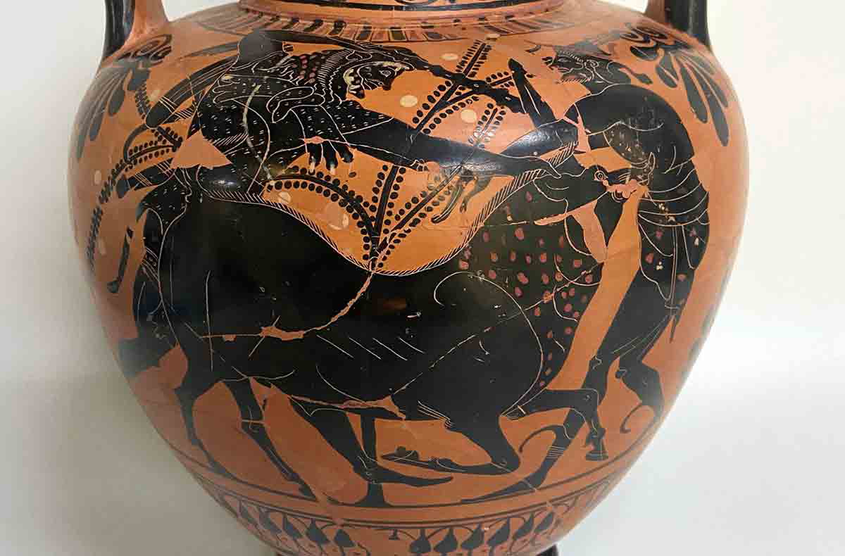 acheloos amphora herakles erymanthian boar