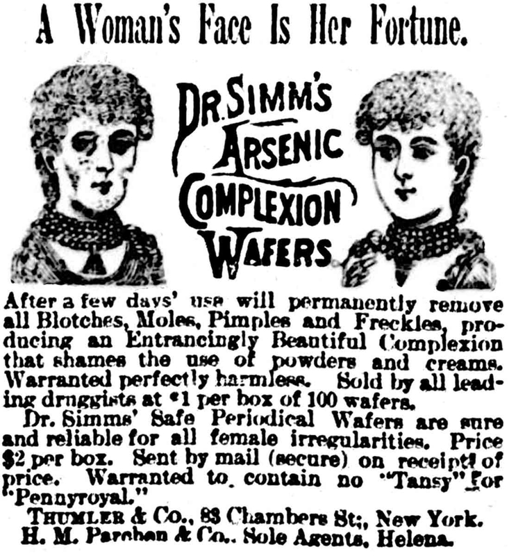 arsenic complexion advertisement