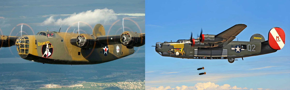 b24 airplane wwii diamond lil