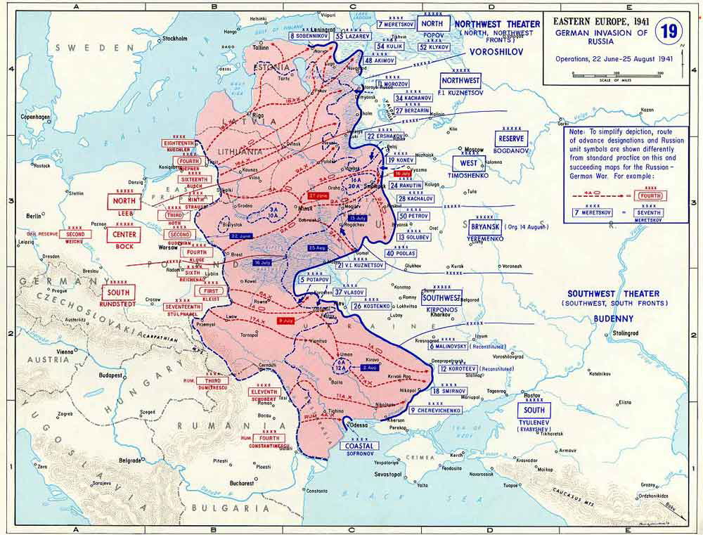 barbarossa invasion map 1941