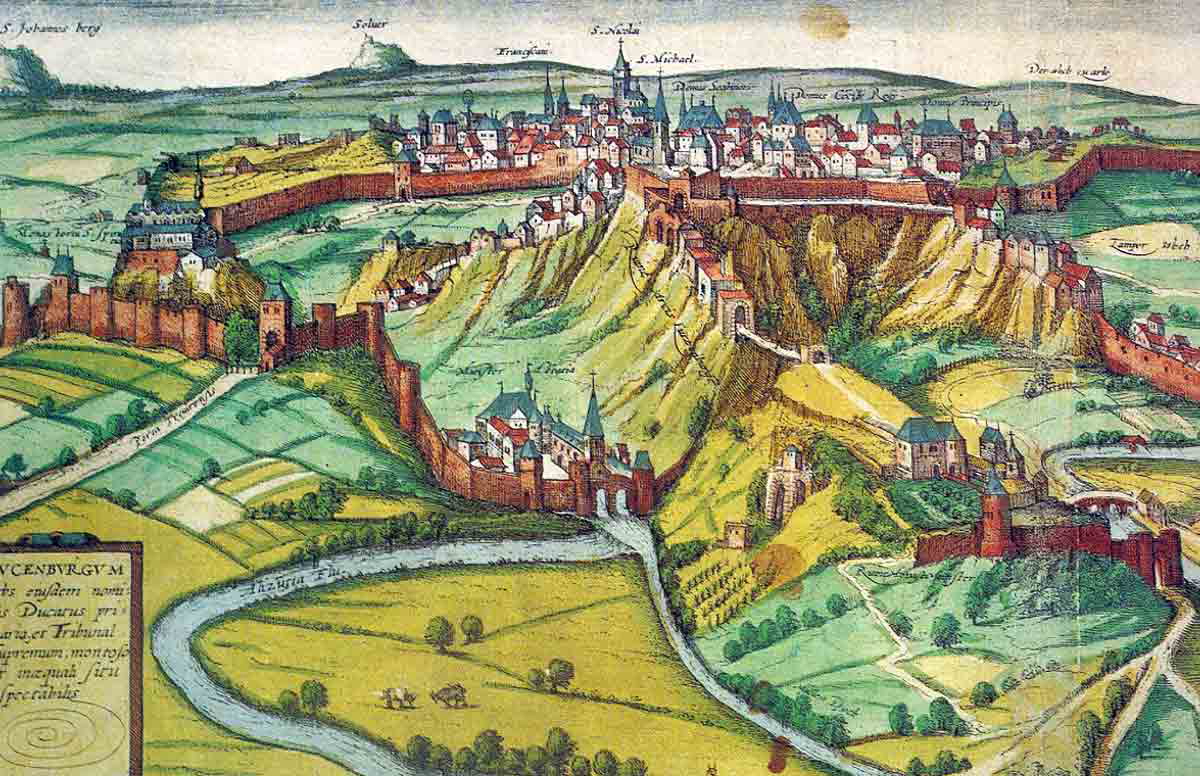 braun hogenberg luxembourg city 1600 painting