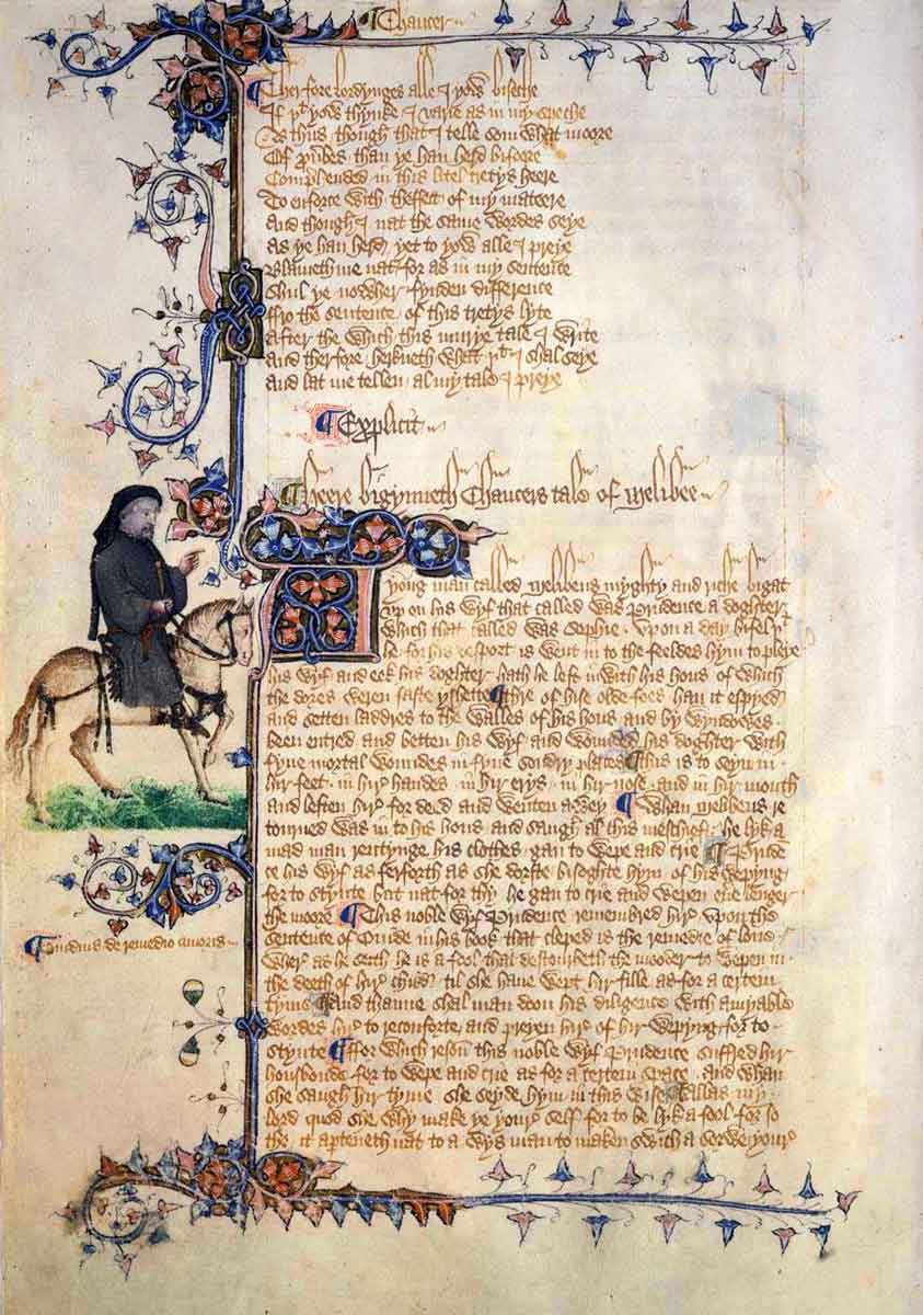 chaucer manuscript black death
