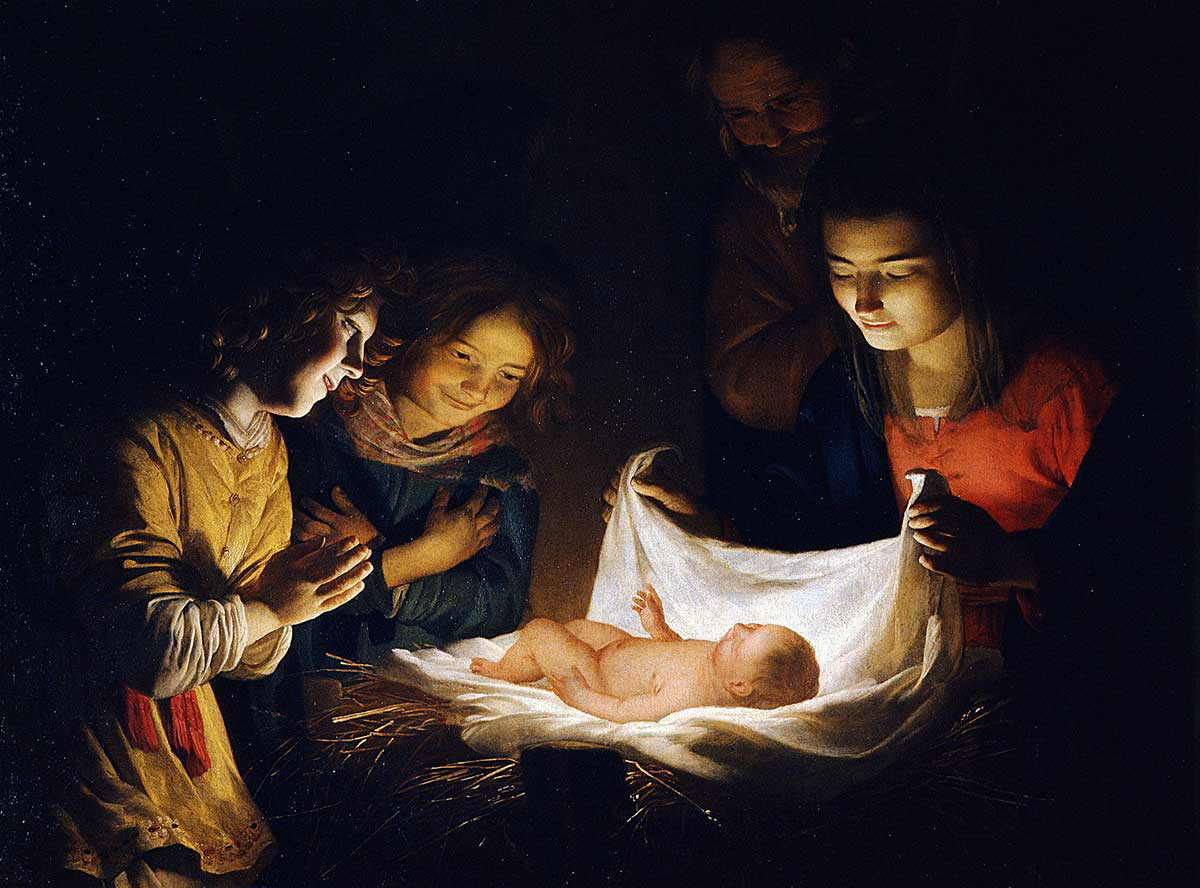 chiaroscuro technique hontorst child painting