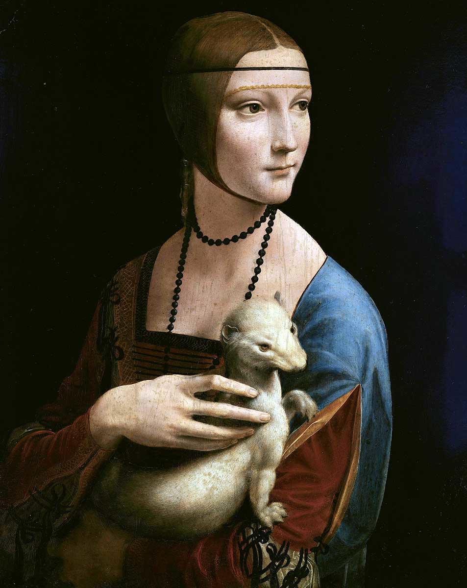 chiaroscuro technique leonardo ermine painting