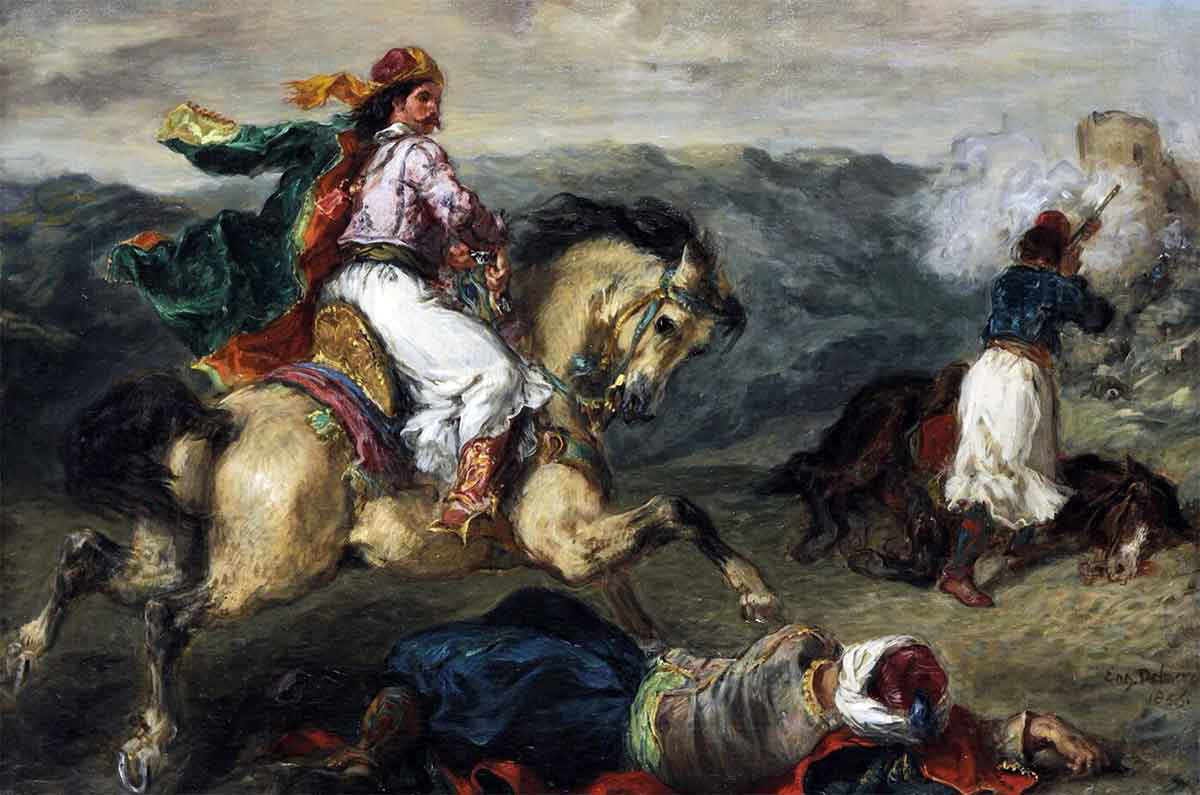 episode from the Greek war of independence Delacroix 1856 National Gallery