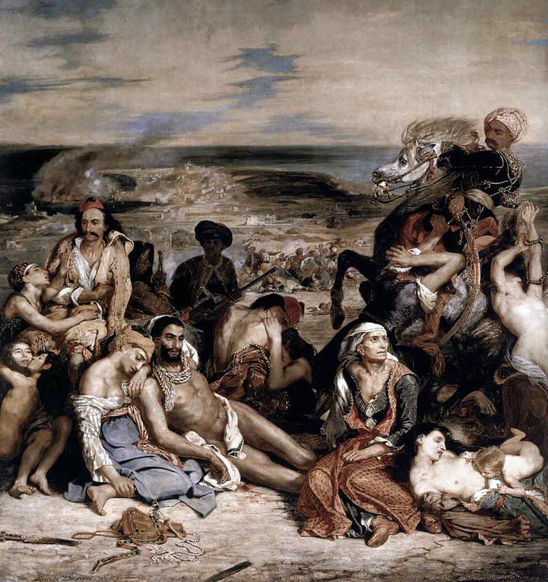eugene delacroix massacre at chios painting