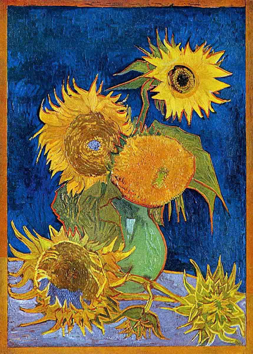 famous artworks van gogh sunflowers painting