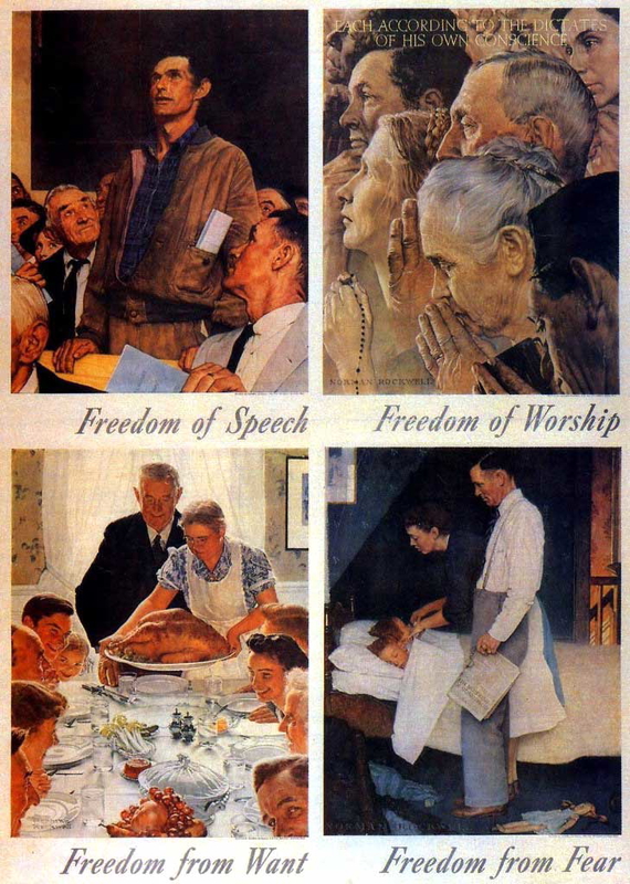 four freedoms norman rockwell