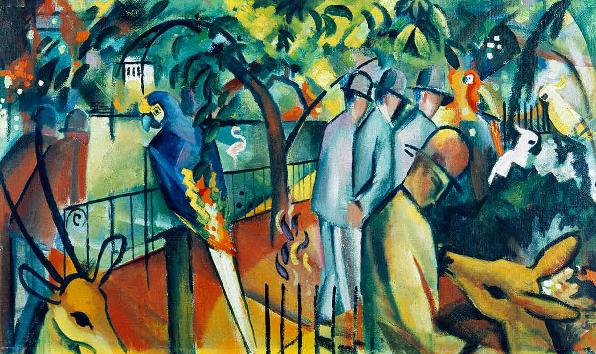 german expressionism macke zoo painting