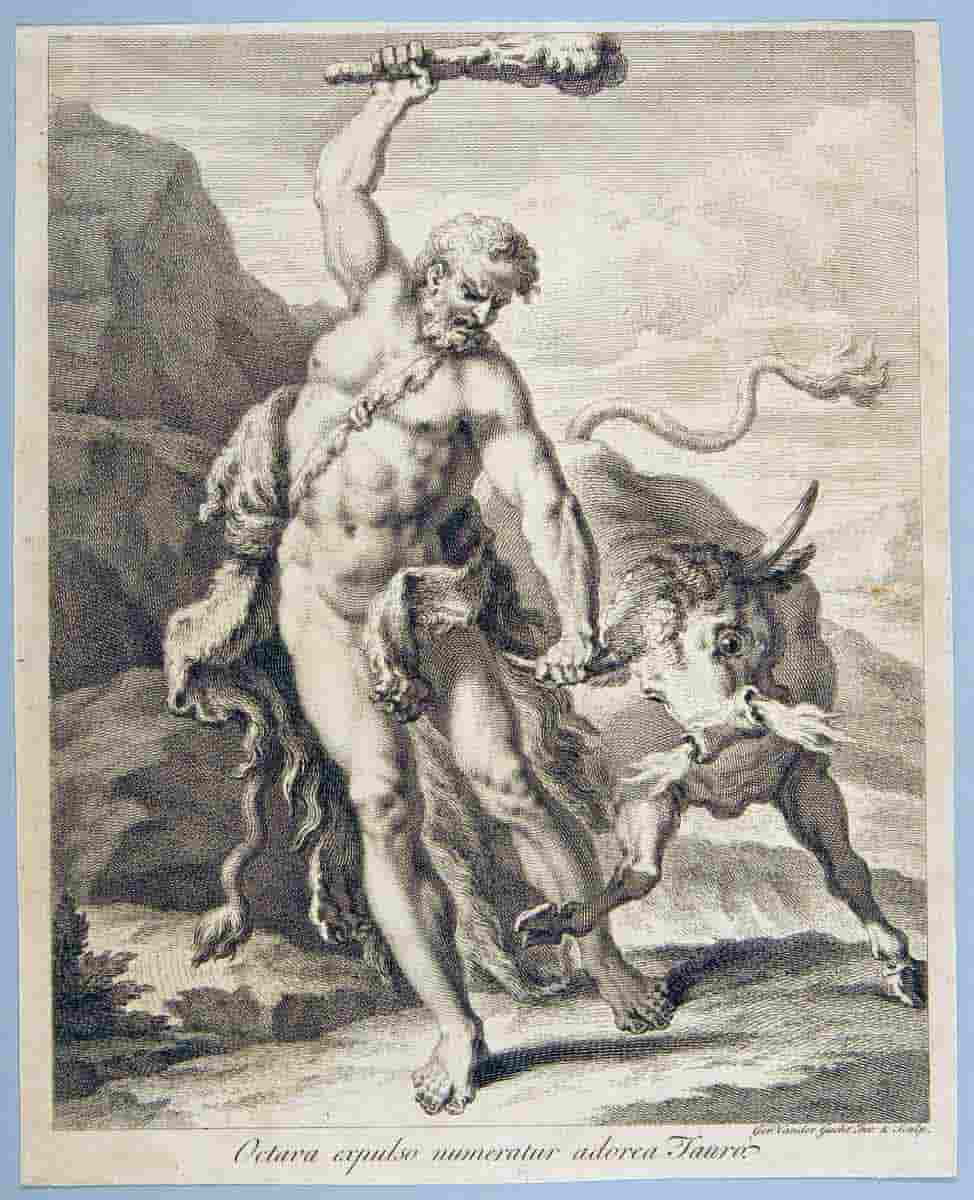 gucht hercules cretan bull engraving