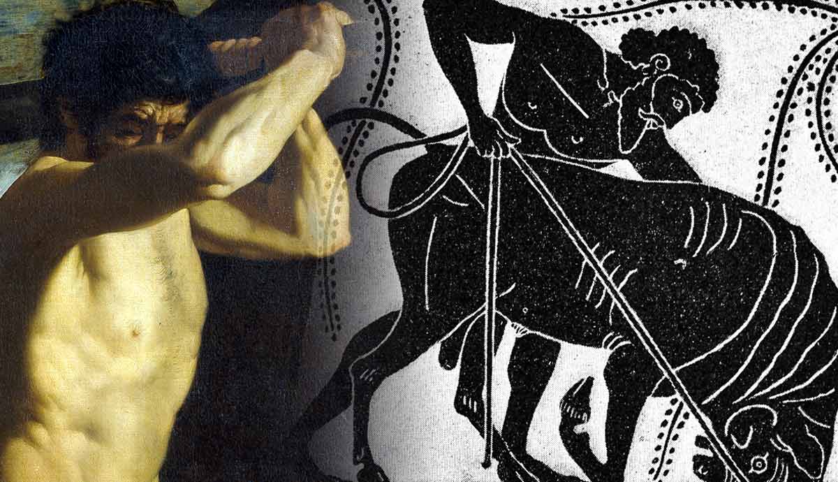 heracles cretan bull seventh labor