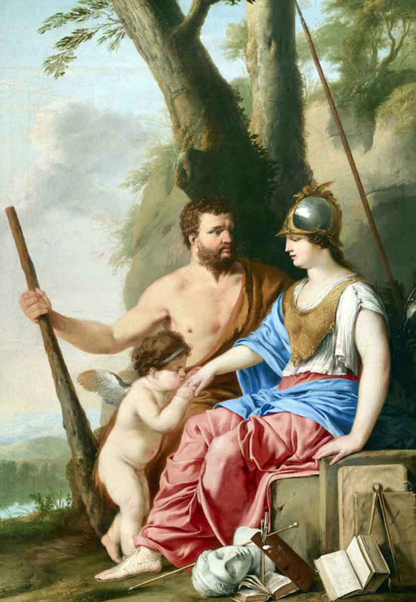 hyre hercules athena painting