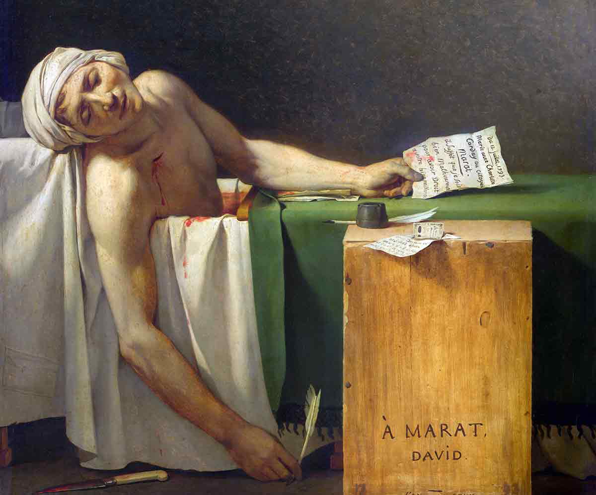 jacques louis david death of marat painting