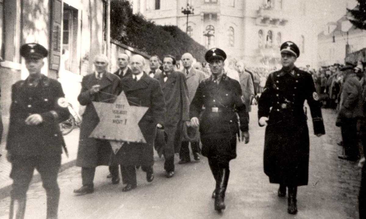 jews arrested during the kristallnacht baden baden