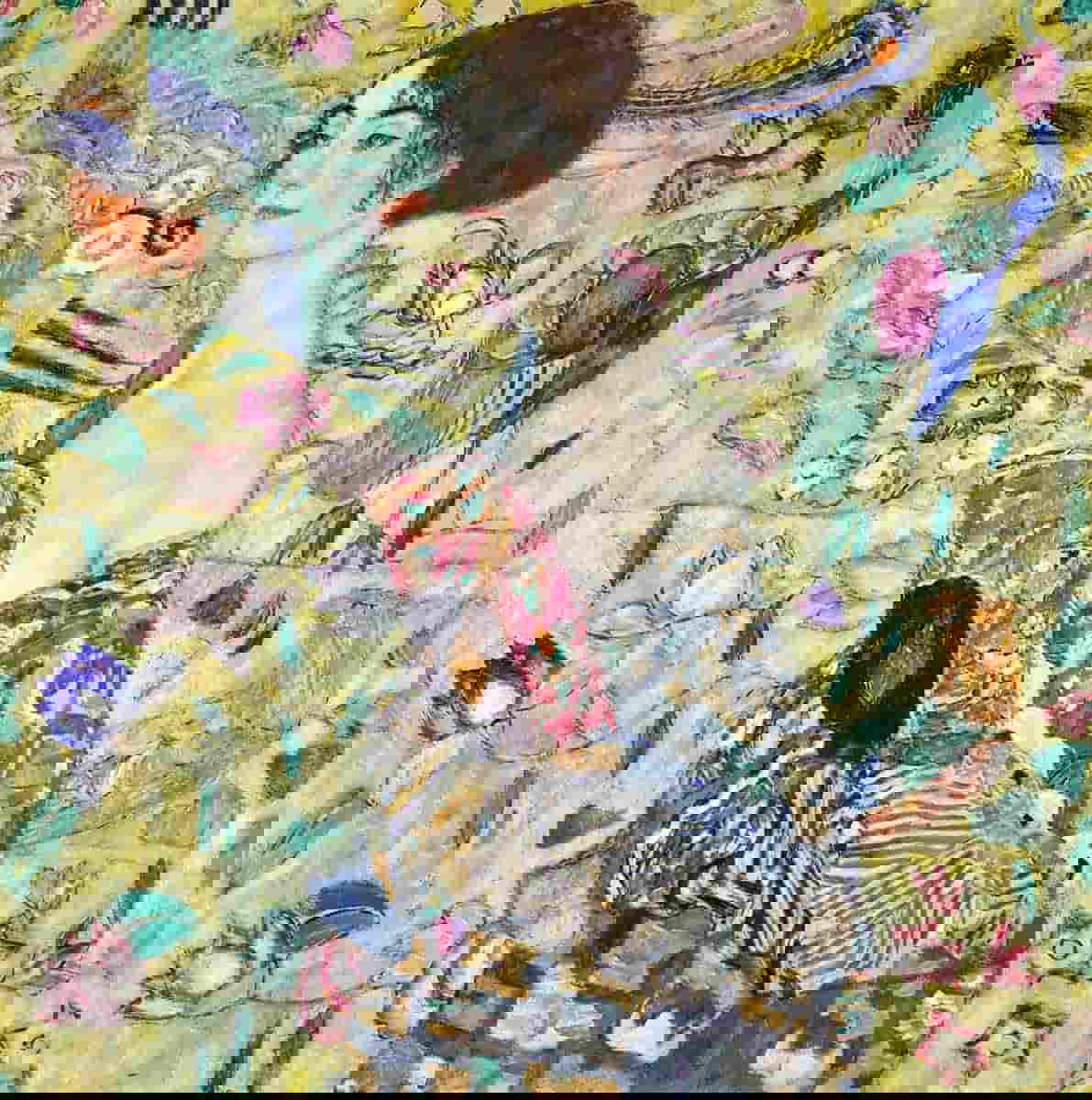 klimt dame mit facher lady fan