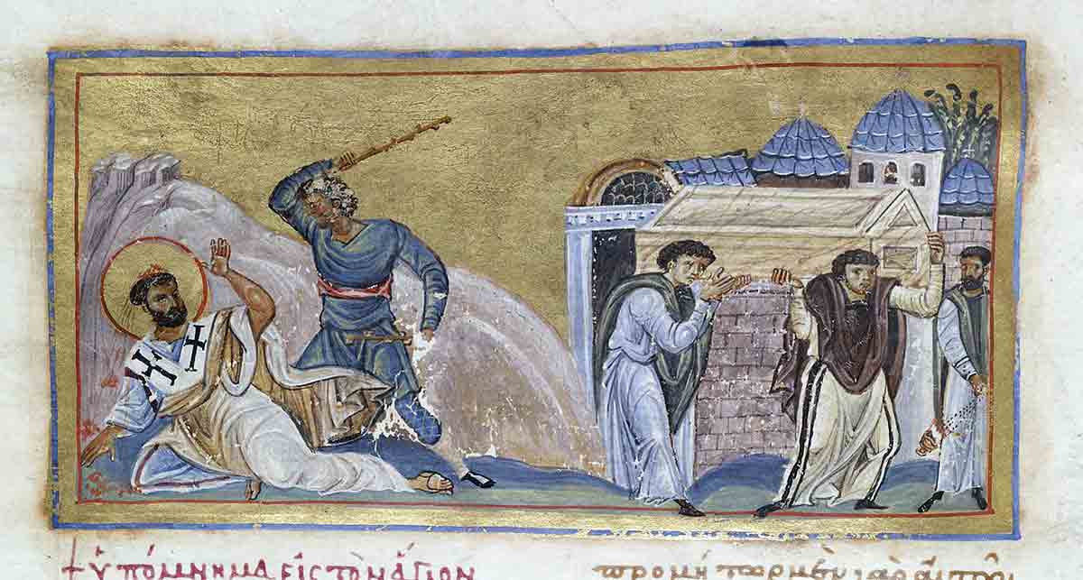 martyrdom byzantine manuscript first timothy