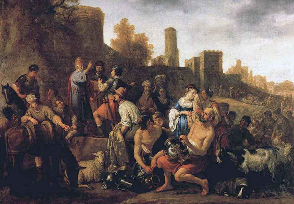 moeyaert moses ordering slaughter midianites painting