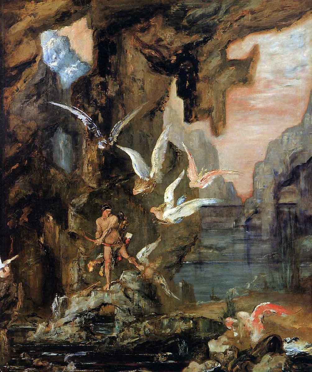 moreau hercules lake stymphalos painting