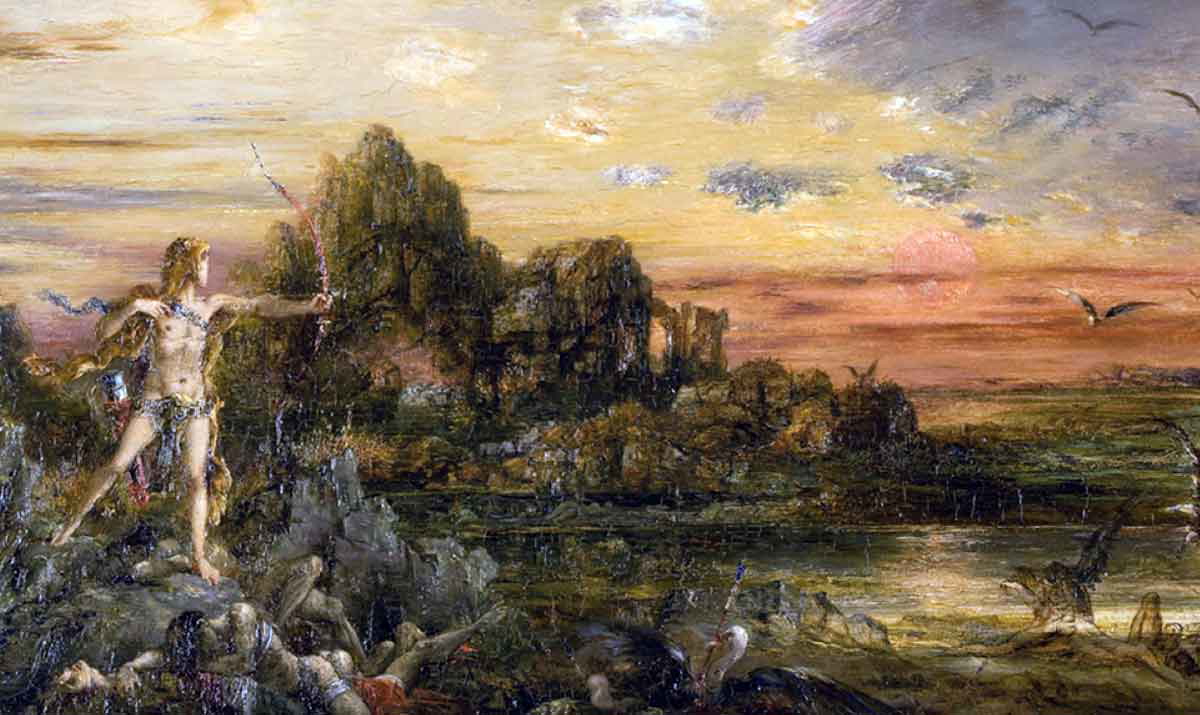 moreau hercules stymphalian birds painting