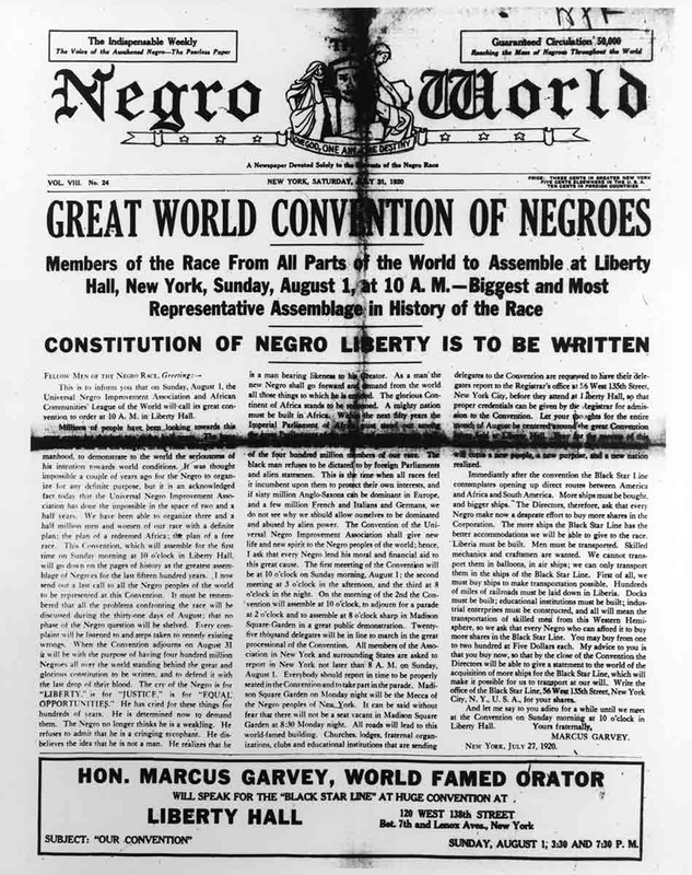 negro world 1920