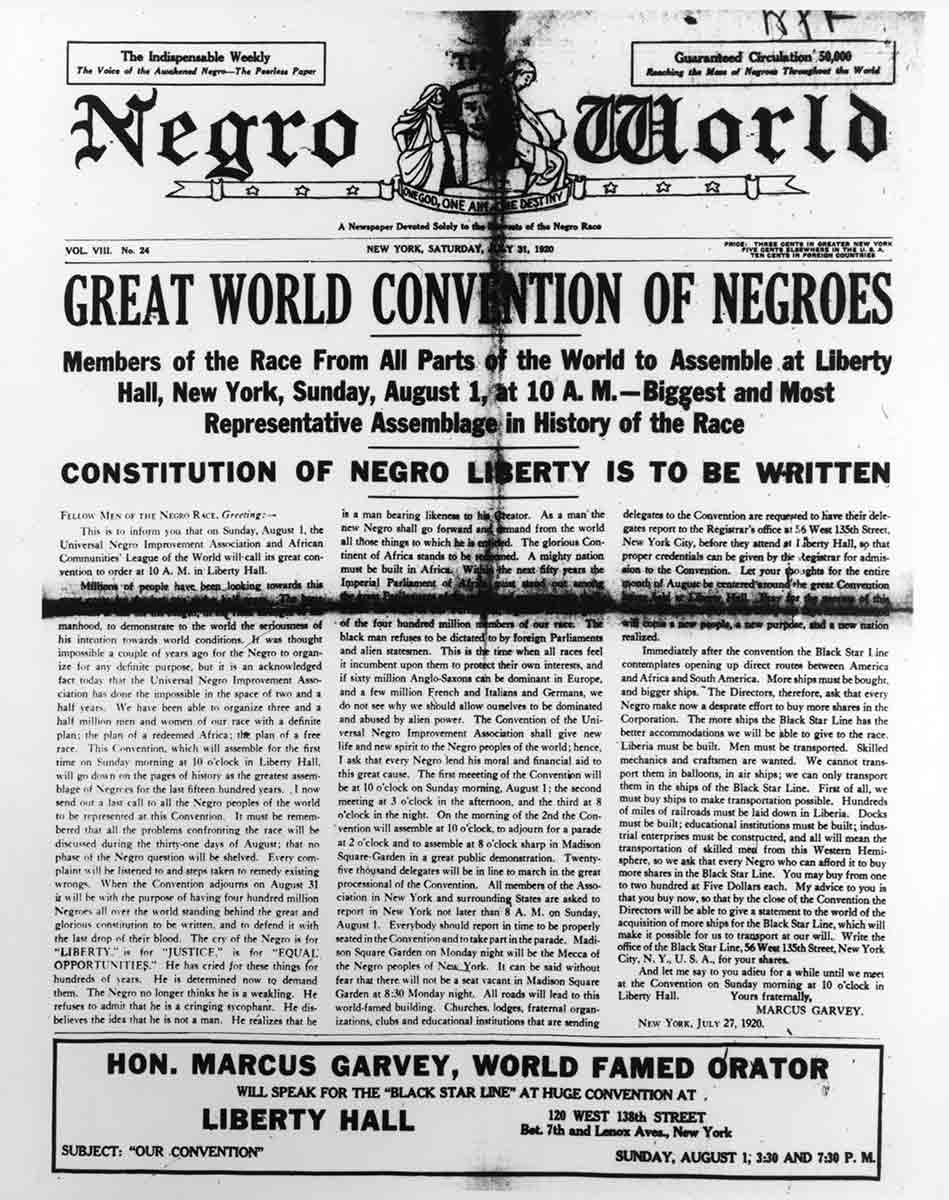 negro world 1920