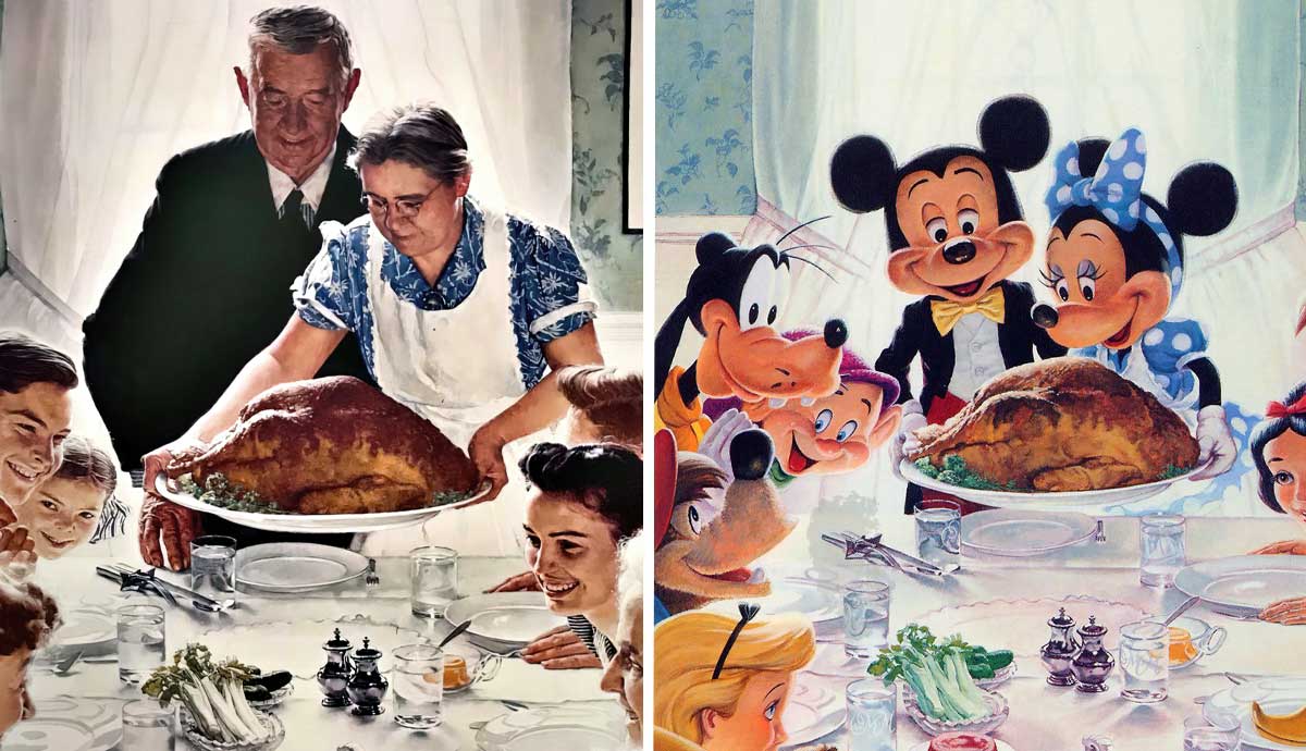 norman rockwell thanksgiving freedom from want painting