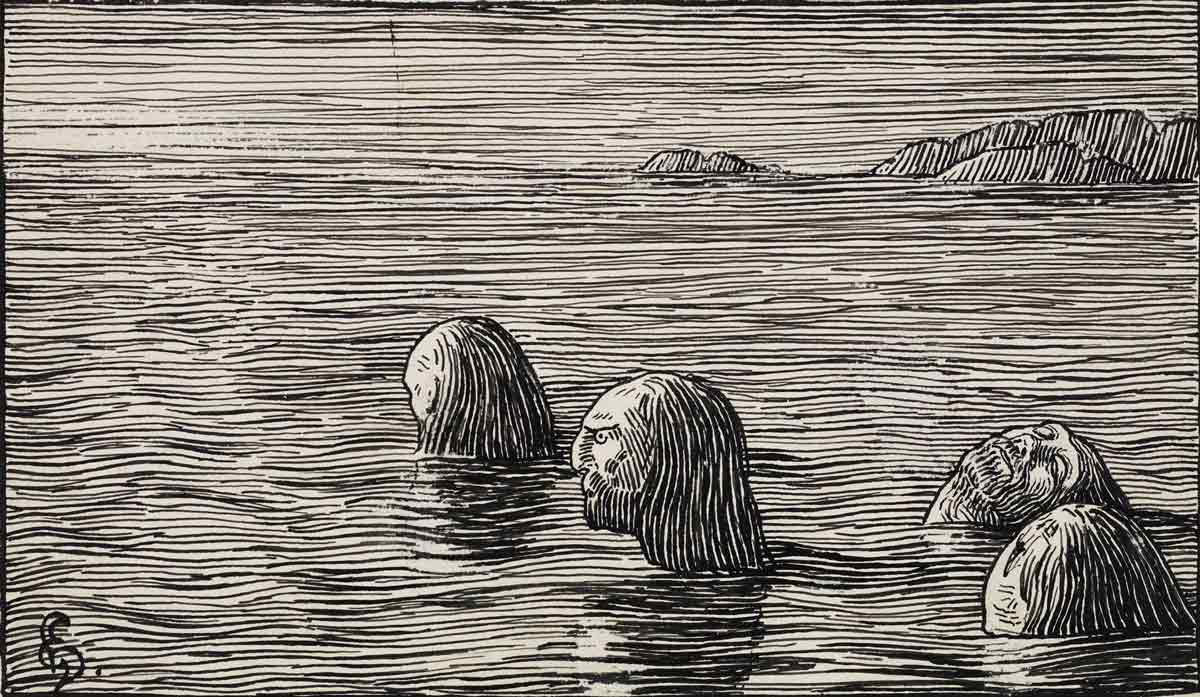 olaf tryggvason fleeing halfdan