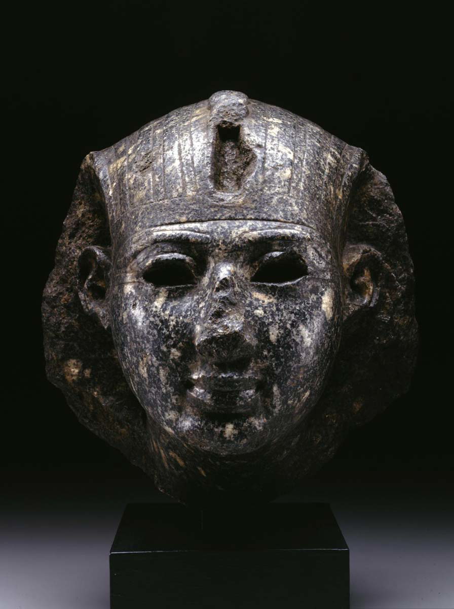 osorkon statue head fragment