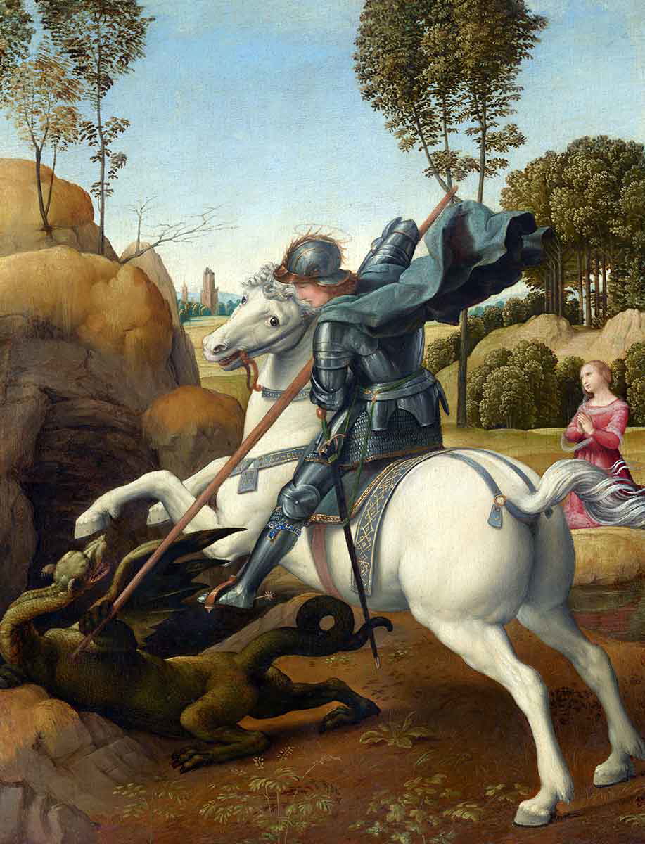 raphael saint george and dragon painting