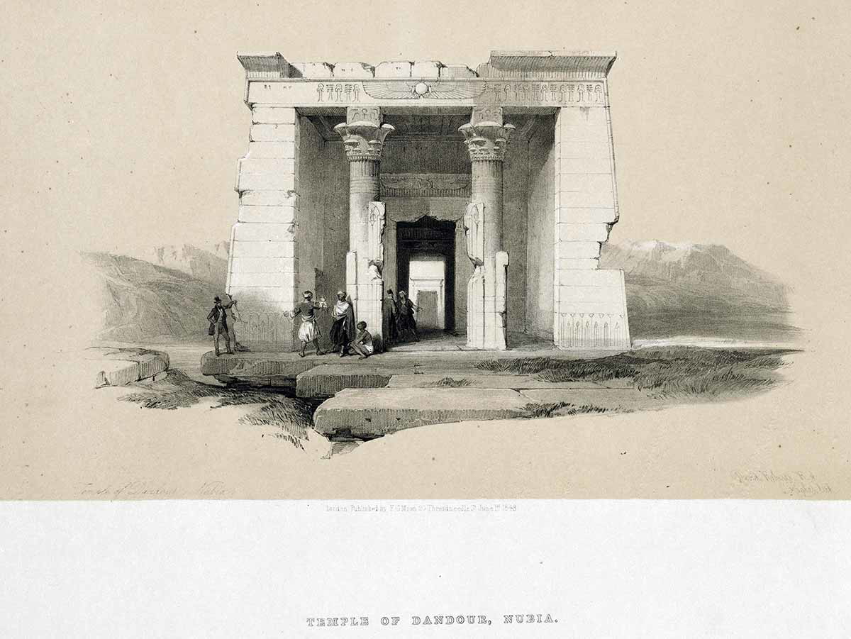 roberts haghe lithograph dandour temple.jpg