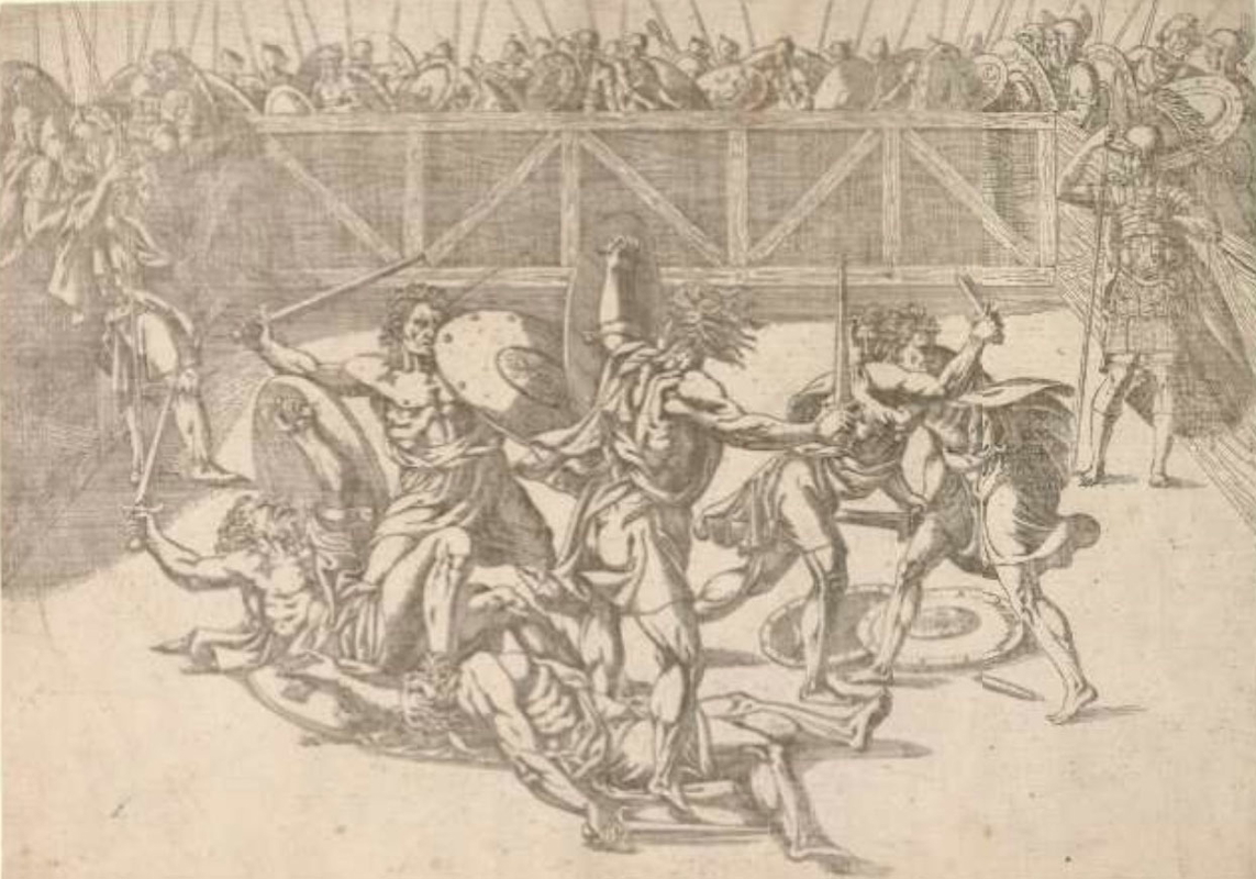 roman gladiators combat