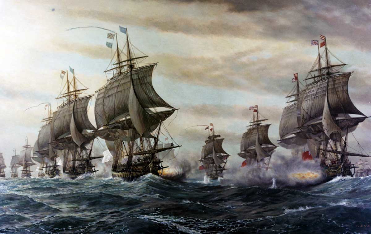 v zveg battle of virginia capes