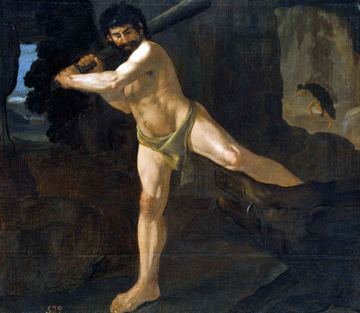 zurbarán hercules erymanthian boar painting