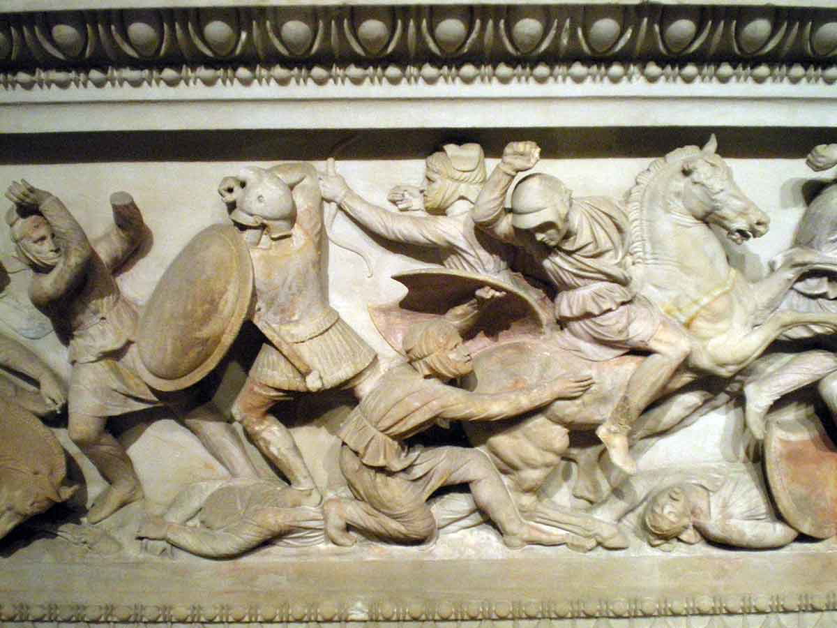 Alexander sacrophagus 4th century Istanbul author