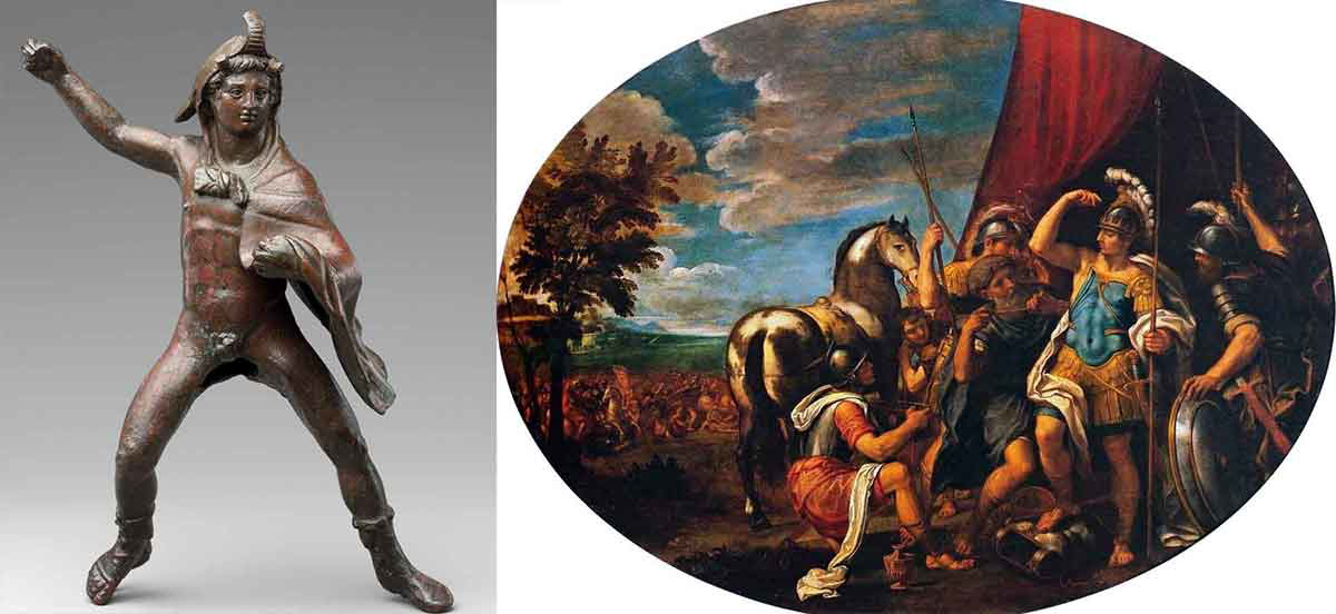 Alexander the great wounded