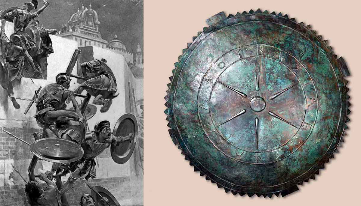 Bronze shield hellenistic bce