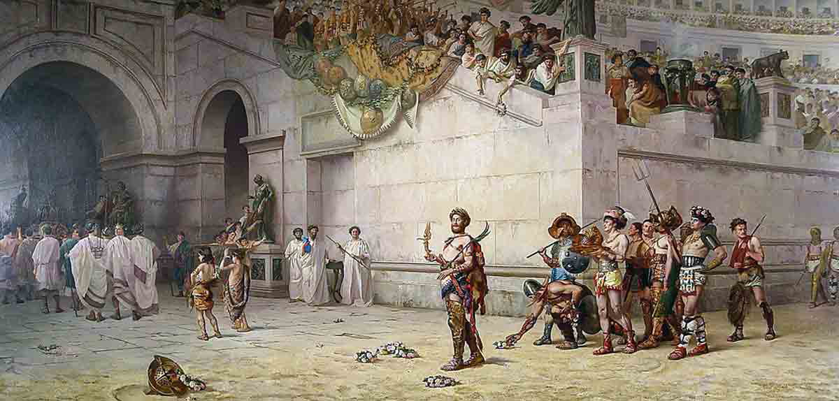 Commodus Colosseum painting