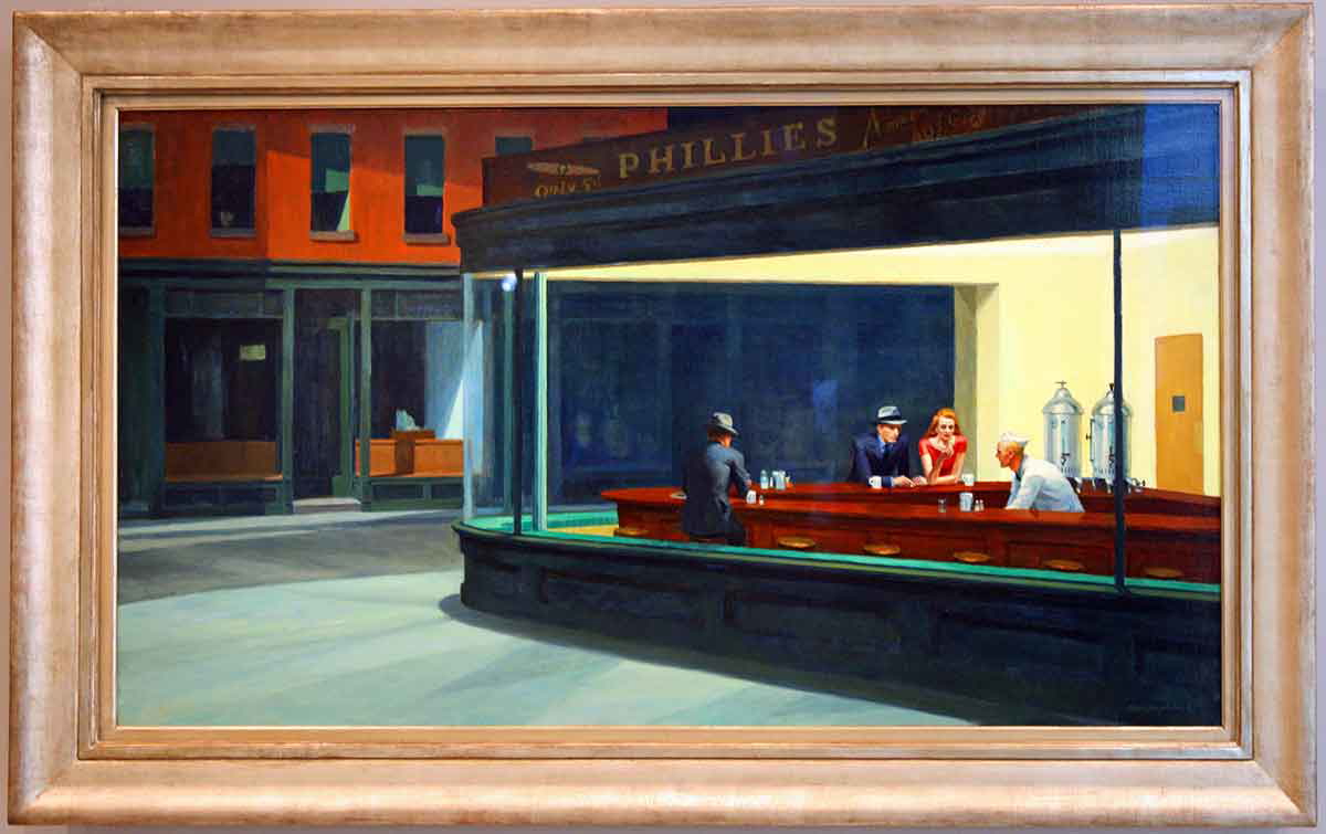 Nighthawks painting by Edward Hopper